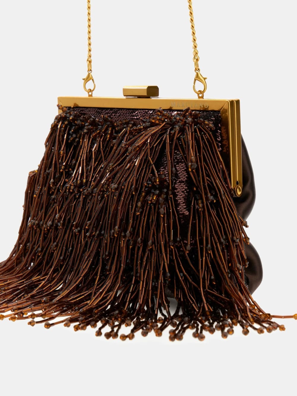 Marciano pearl fringe clutch bag - Guess