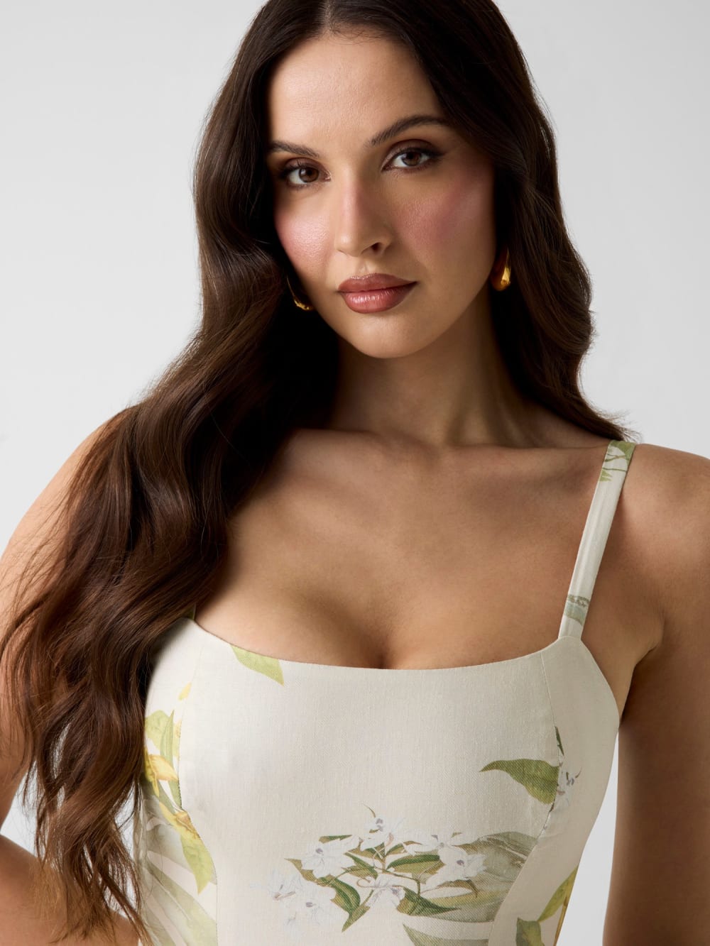 Linen-blend dress - Guess