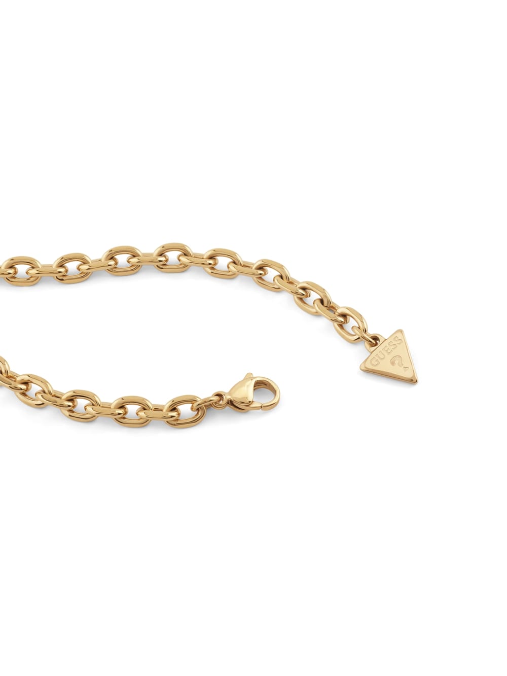Gold-Tone Pav Padlock Necklace - Guess