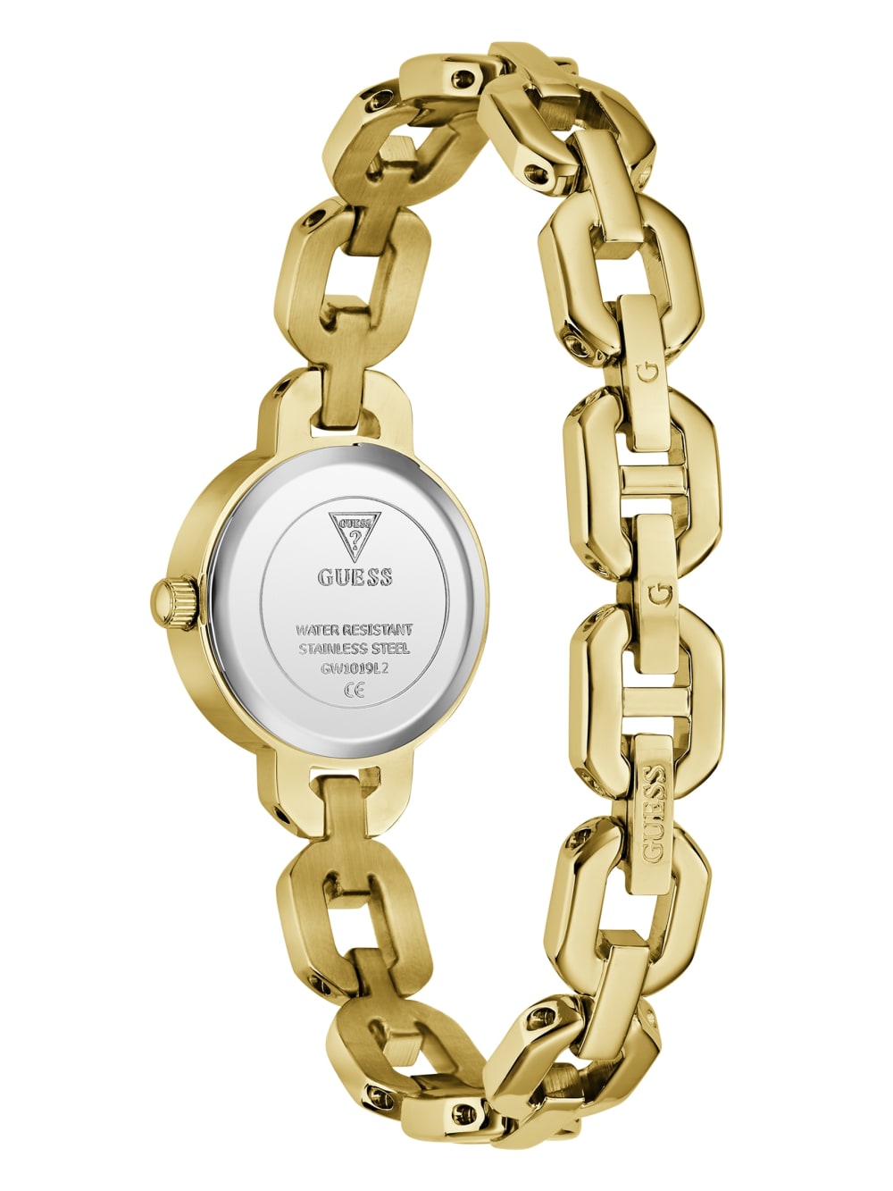 Crystal Recycled Steel analogue watch - Guess