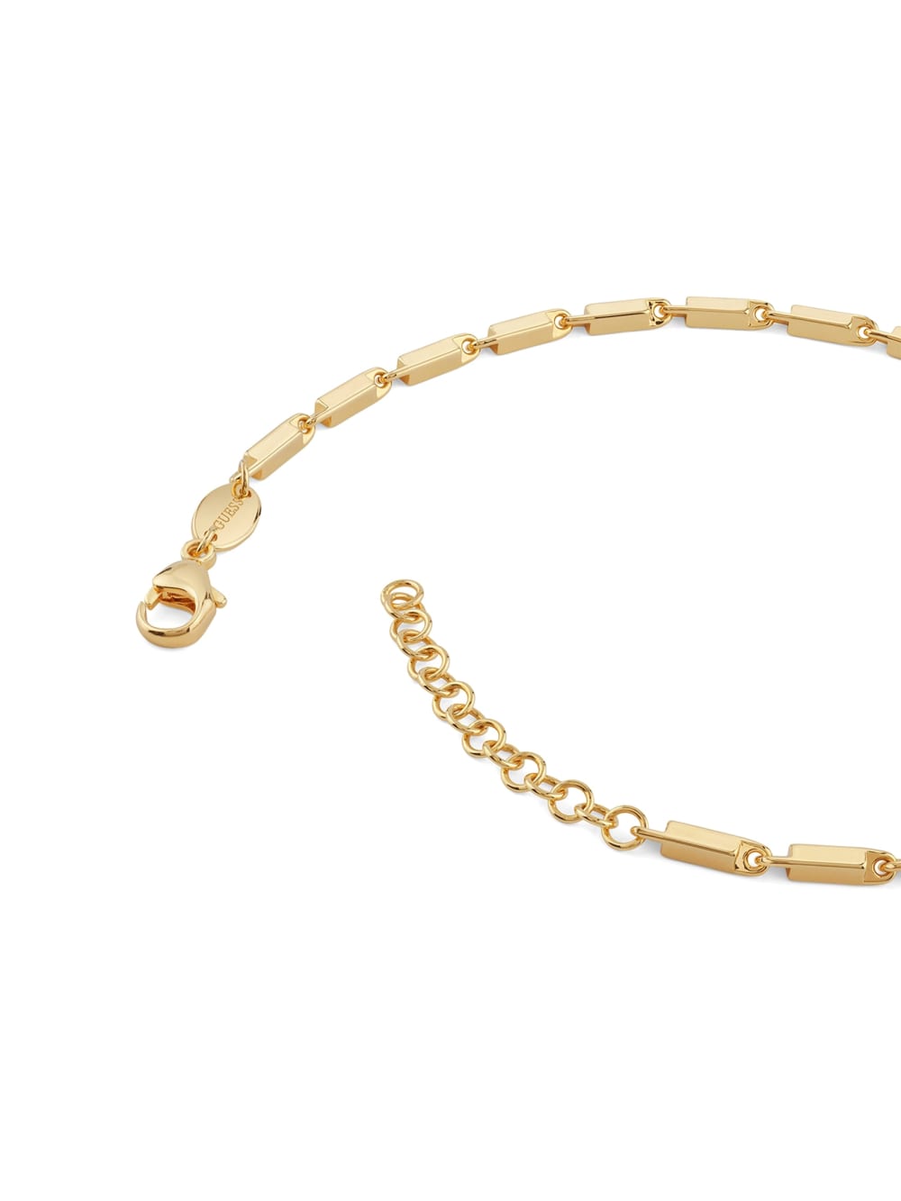 Gold-Tone Squared Links Necklace - Guess
