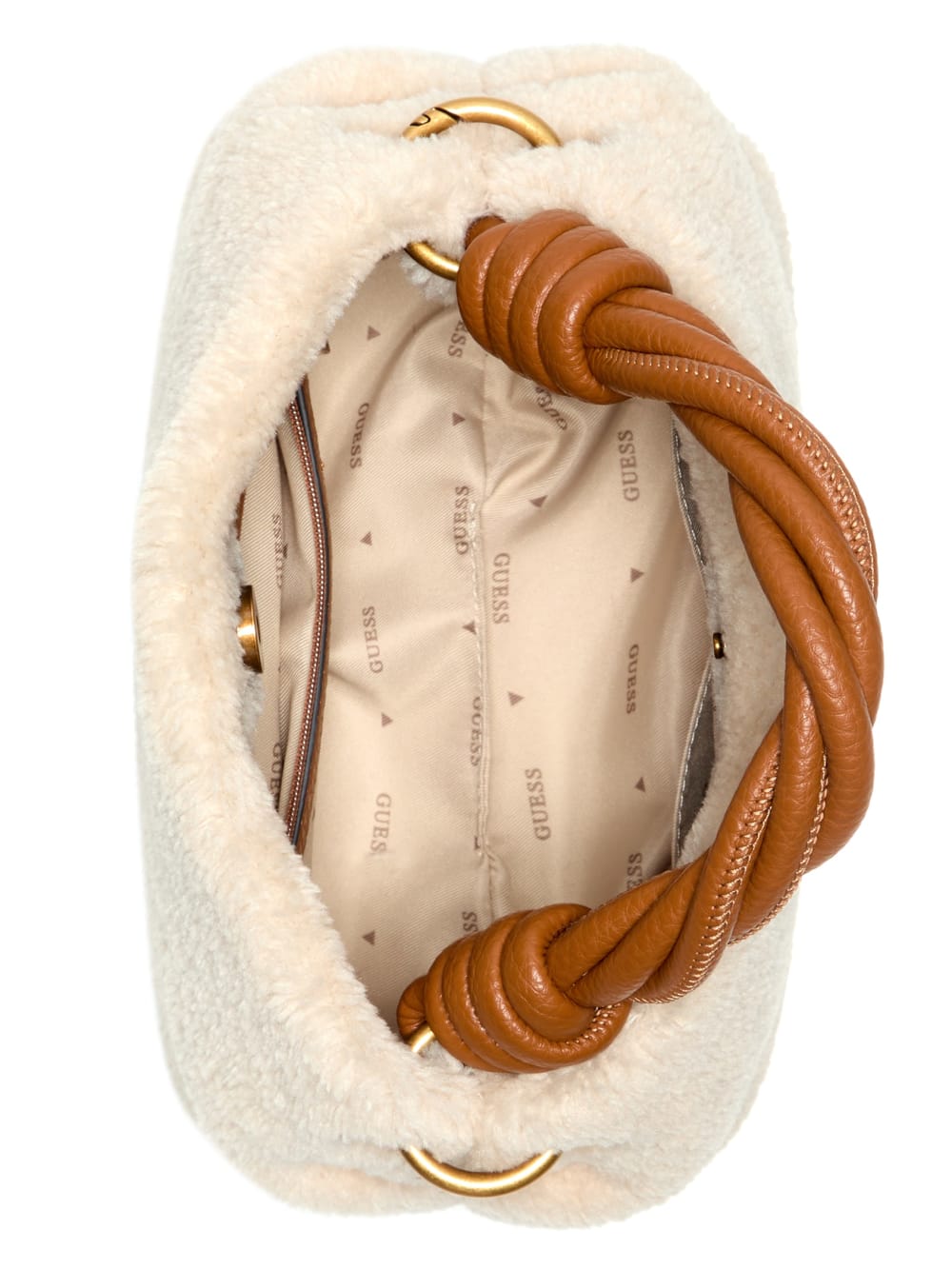 Shaida Shearling Top-Handle Crossbody - Guess