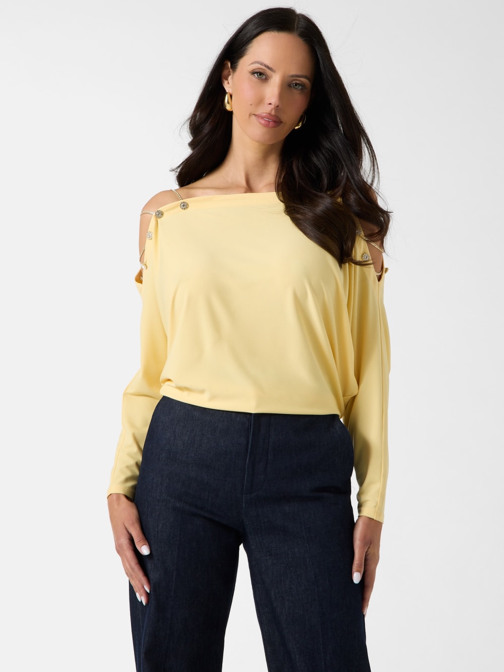 Eco Adri Off-the-Shoulder Crystal Top - Guess