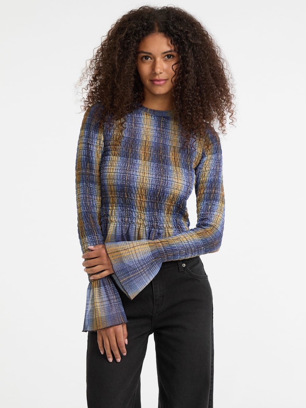 GUESS Originals Eco Smocked Mesh Printed Tee - Guess