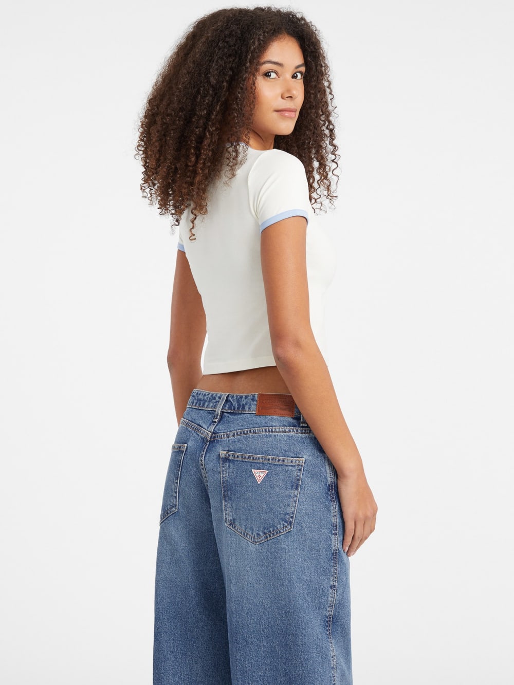 Baby Star Logo Ringer Tee - Guess