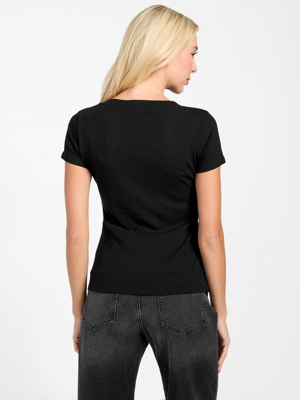 Eco Kyla Ribbed Henley - Guess