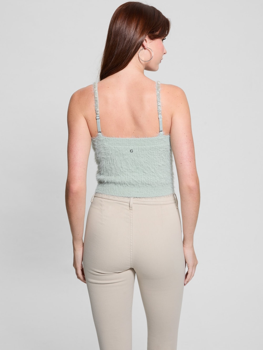 Keyla Fuzzy Sweater Crop Cami - Guess
