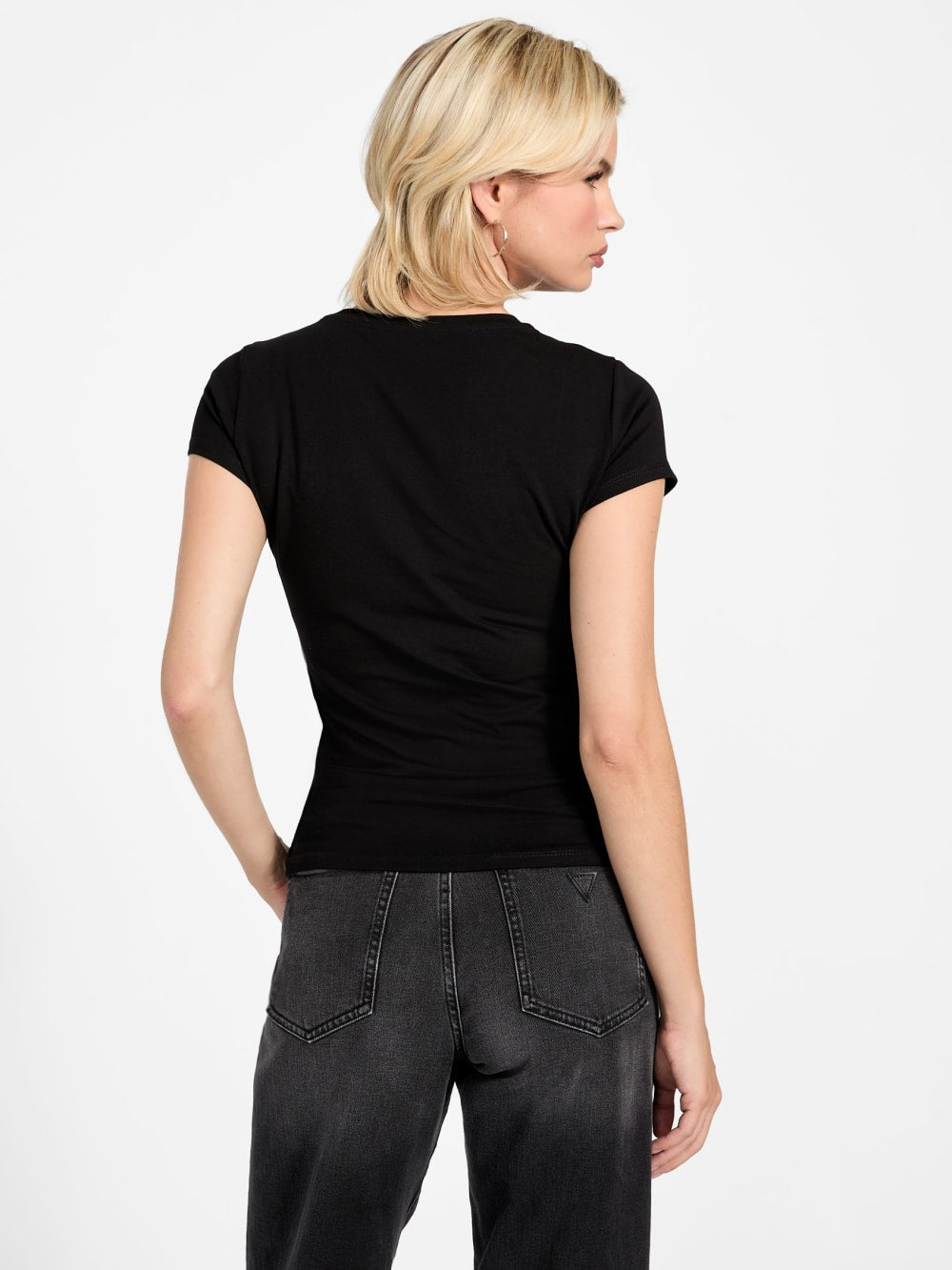 Eco Rhinestone Signature Tee - Guess