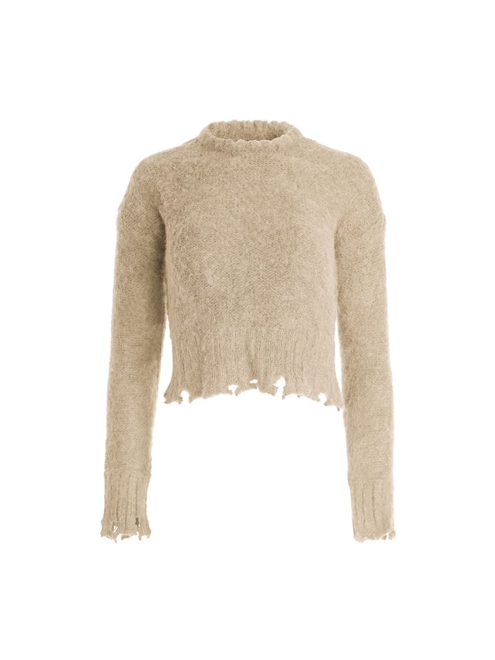fuzzy crewneck sweater - Guess