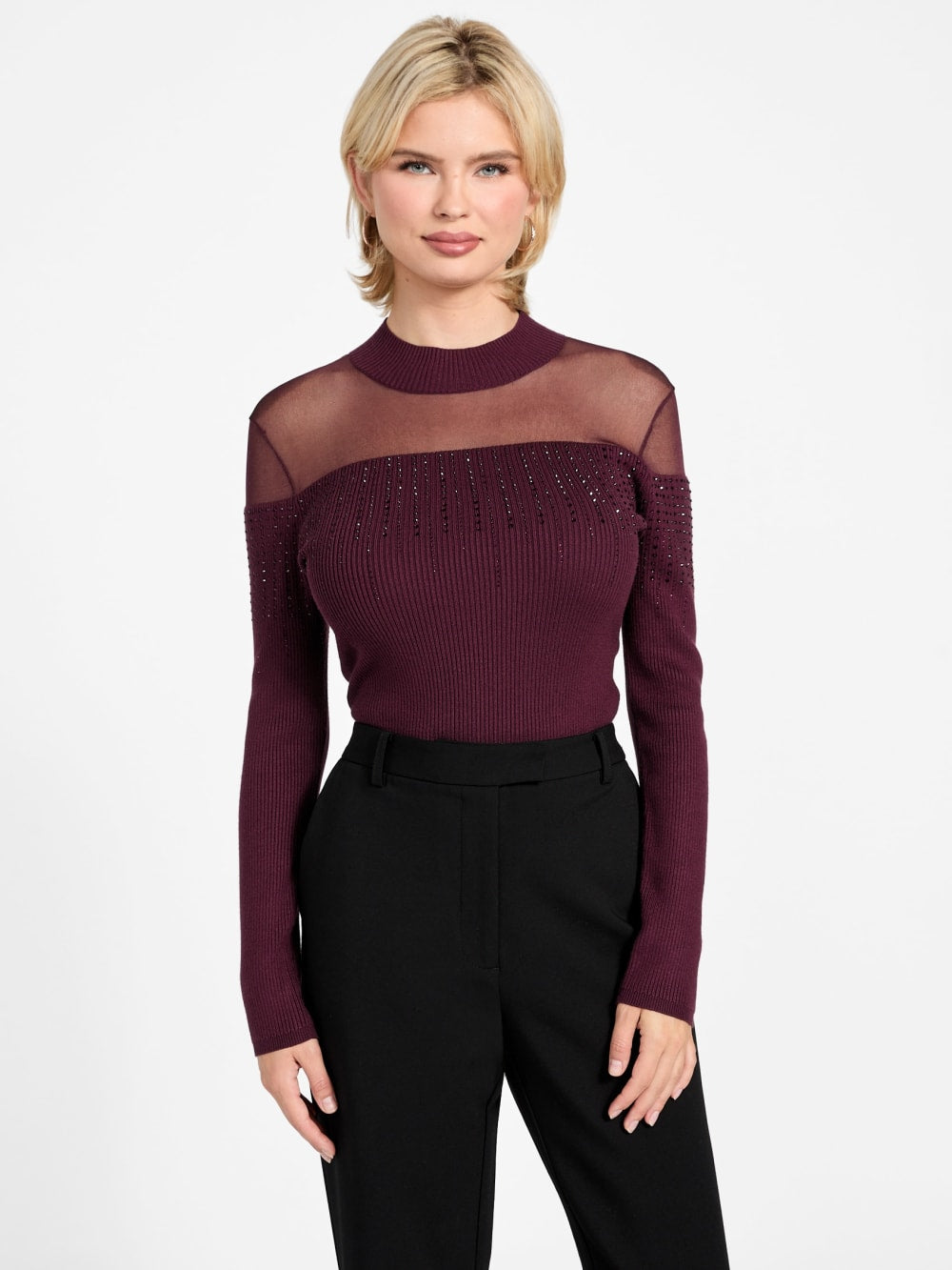 Eco Jeena Rhinestone Sweater - Guess