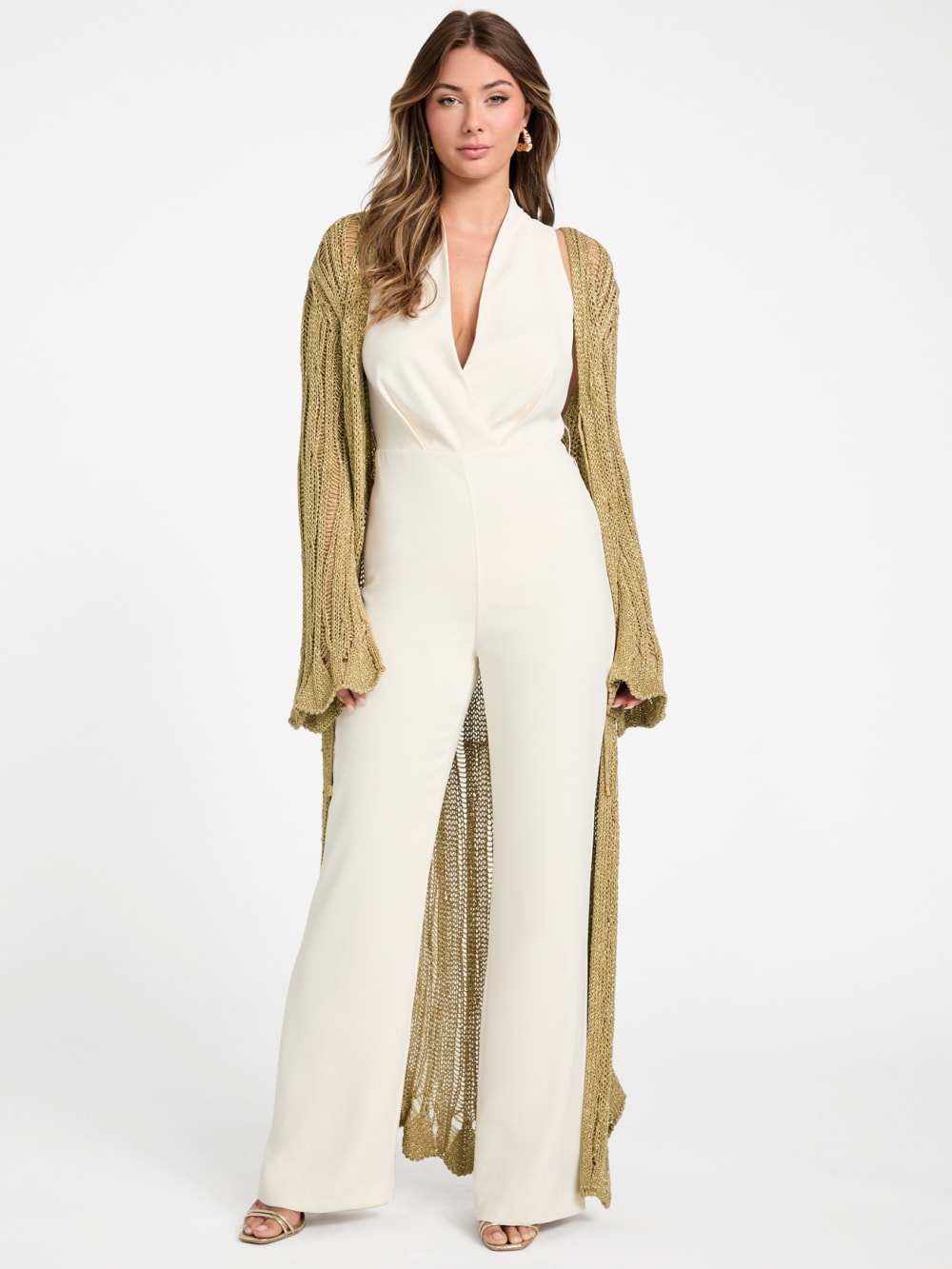 Lucky Lurex Net Duster Cardigan - Guess