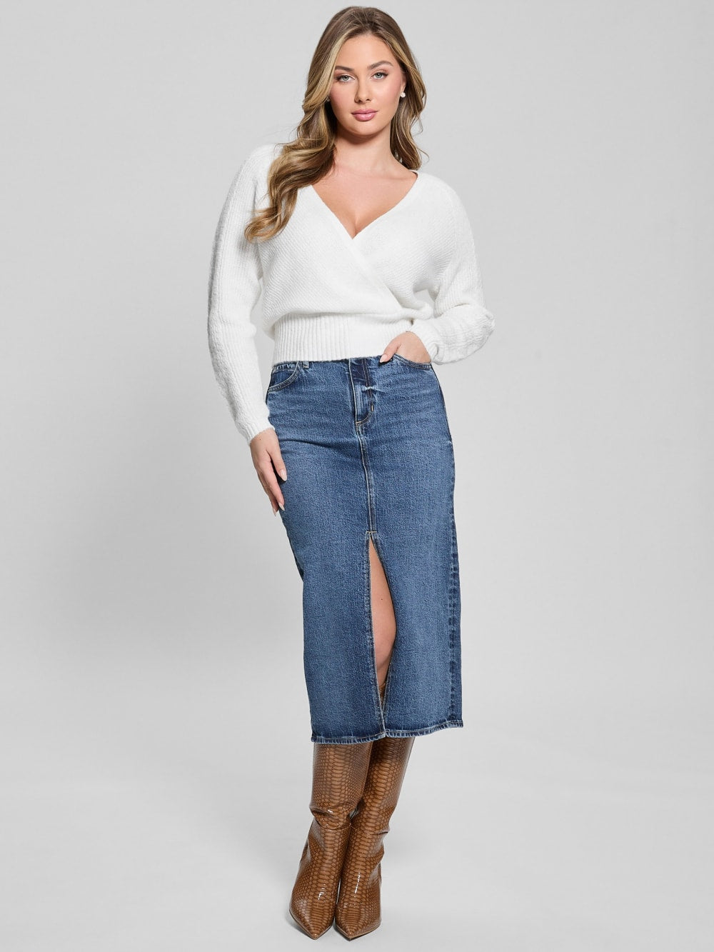 Kellie Wool-Blend Sweater Top - Guess