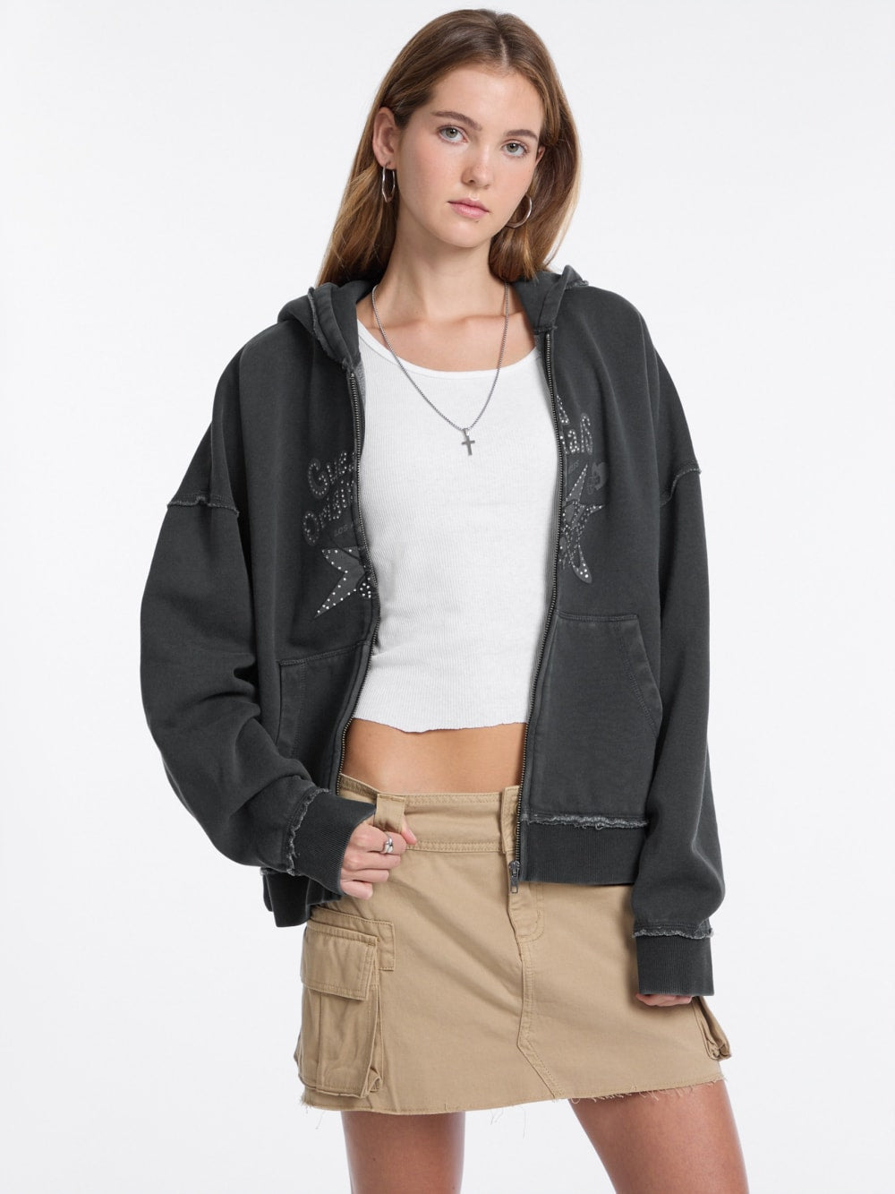 GUESS Originals Star Rhinestone Hoodie - Guess