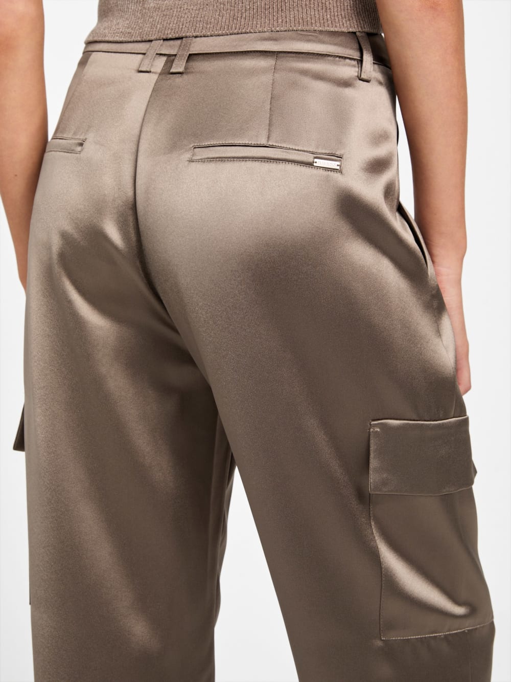 Megan Cargo Satin Pants - Guess