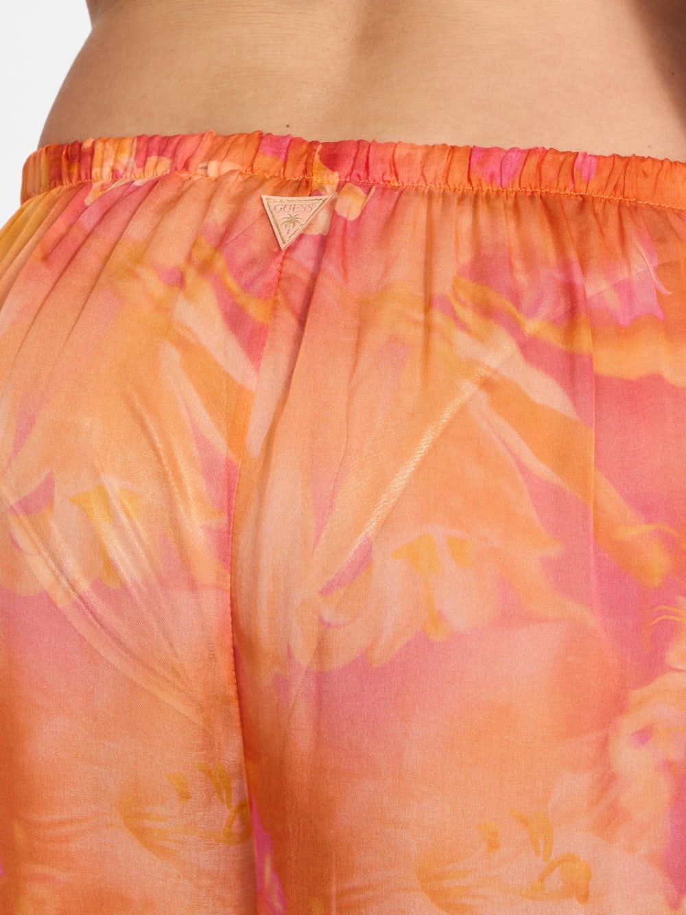 Printed Silk-Blend Chiffon Pants - Guess