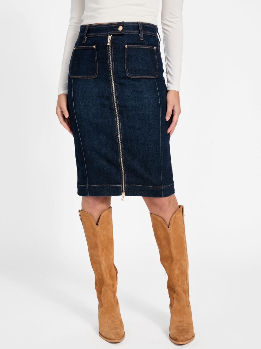 Denim midi skirt - Guess
