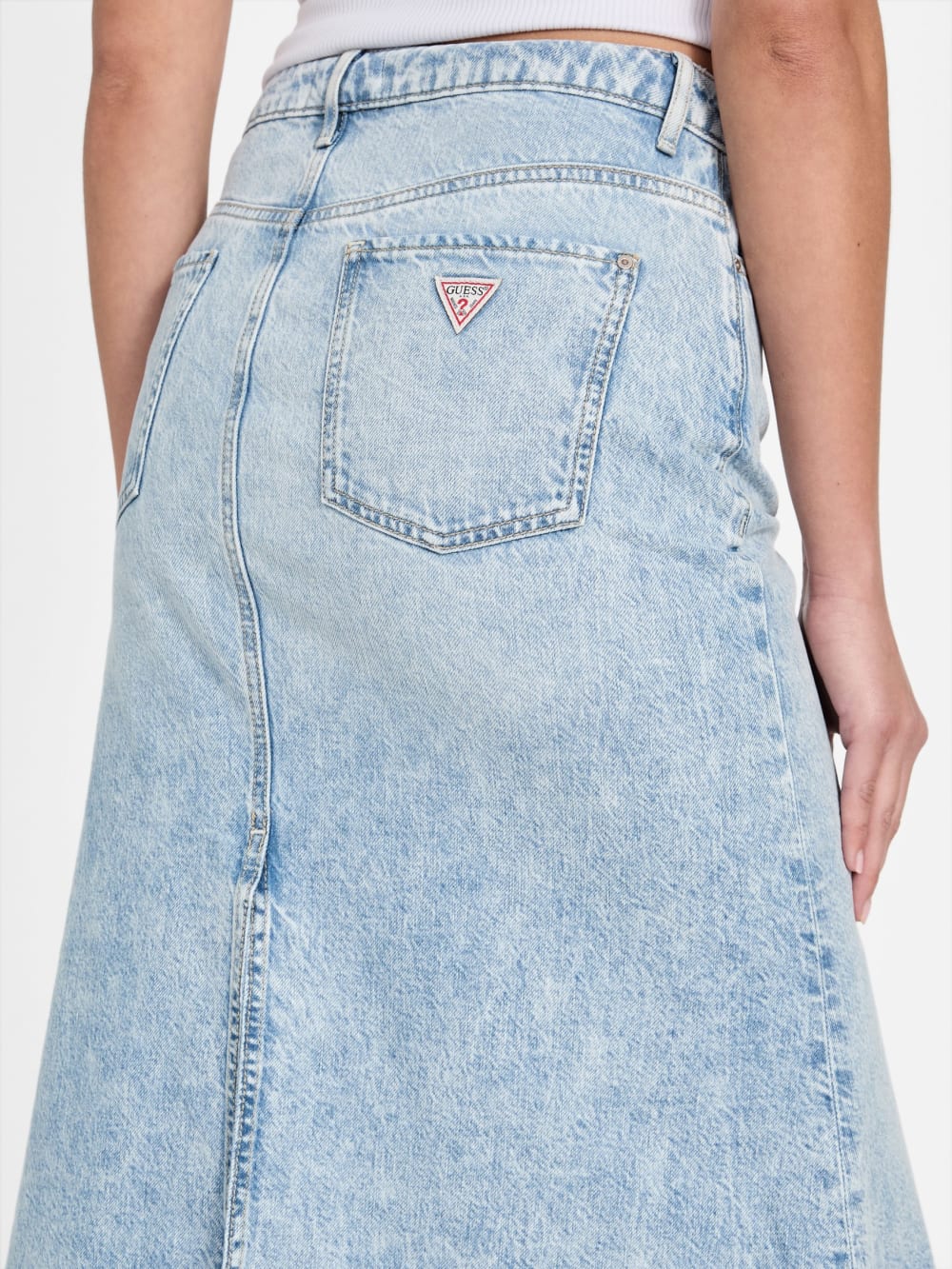 Eco Thaiss Denim Midi Skirt - Guess
