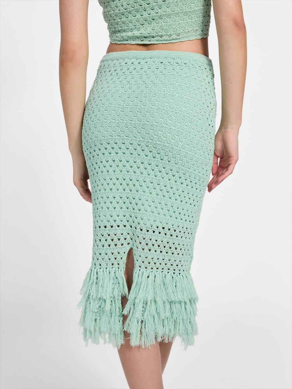 Eco Luca Fringe Hem Skirt - Guess