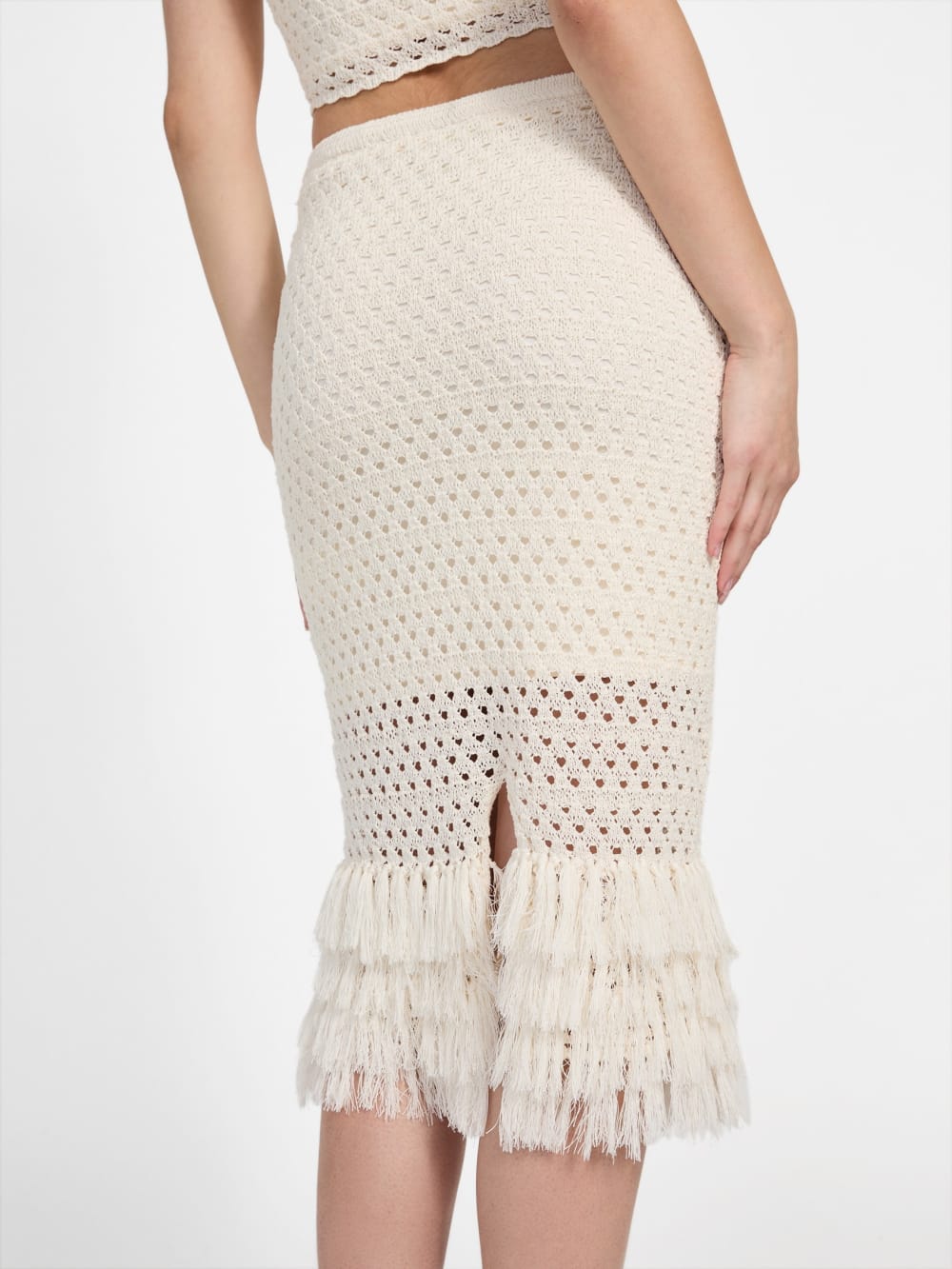 Eco Luca Fringe Hem Skirt - Guess