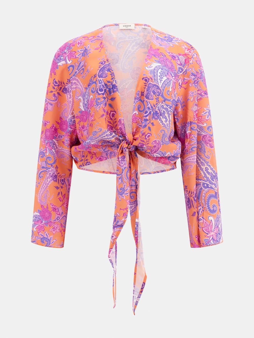 Eco Knotted Cropped Kimono - Guess