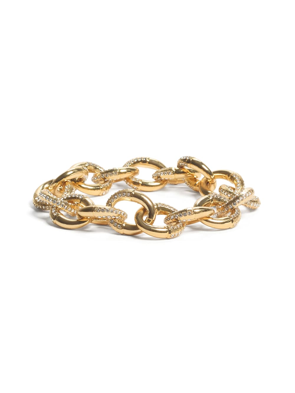 Gold-Tone Pav Link Bracelet - Guess
