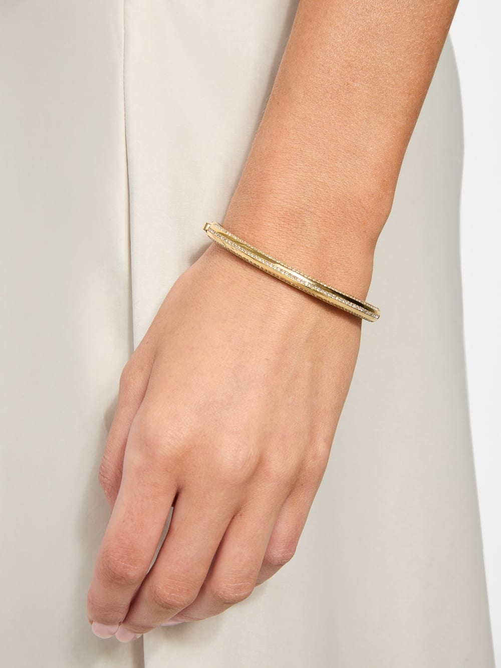 Gold-Tone Pav Bangle - Guess