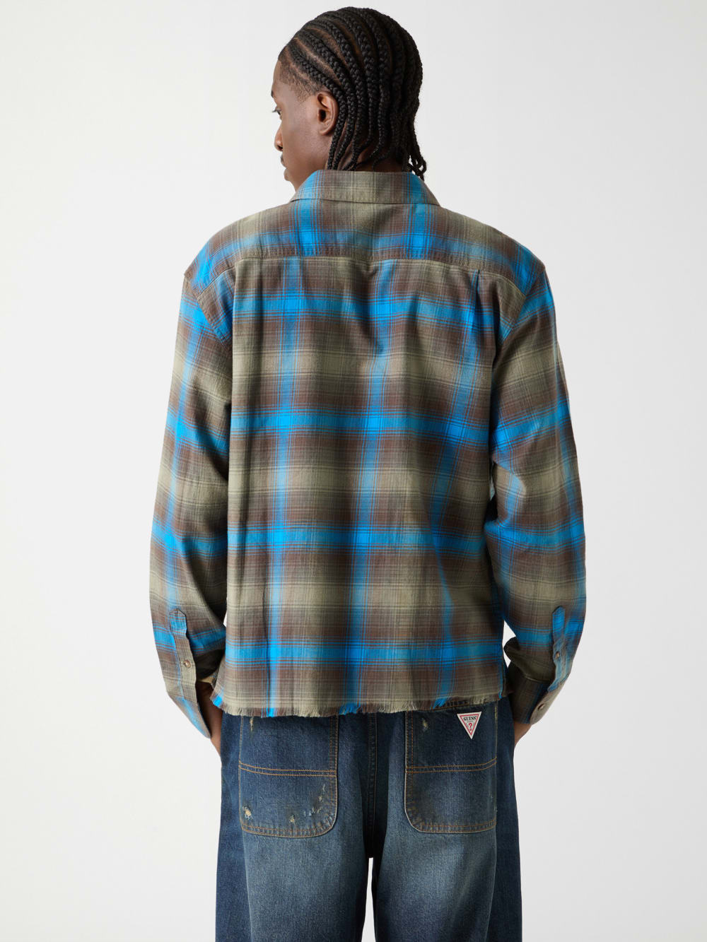 GUESS Originals Eco Plaid Boxy Pocket Shirt - Guess