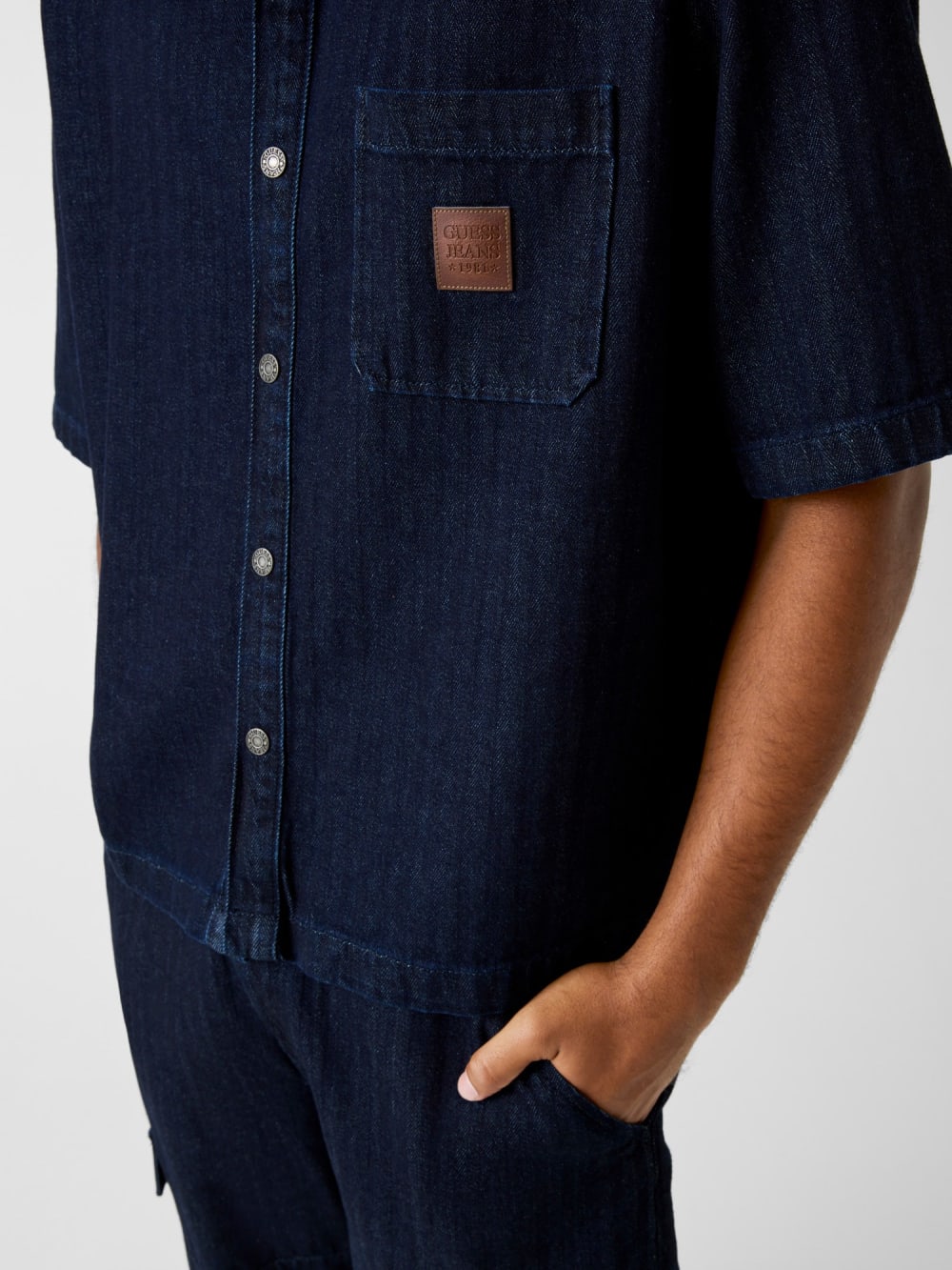 Oversize cropped shirt - Guess
