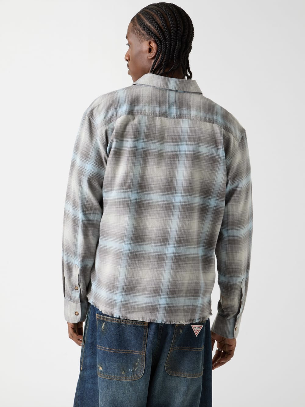 GUESS Originals Eco Plaid Boxy Pocket Shirt - Guess