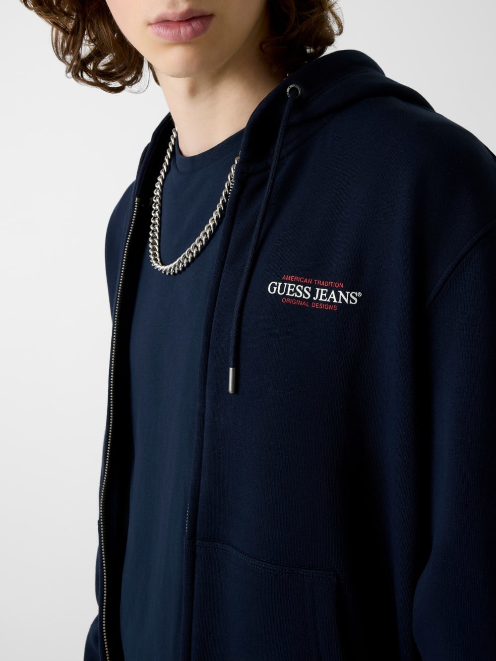 American Tradition Logo Zip Hoodie - Guess