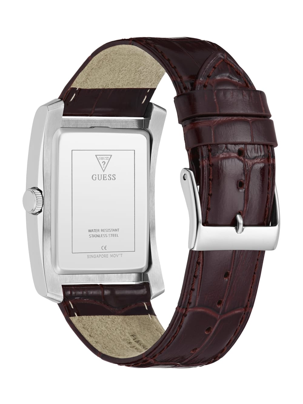 Silver-Tone and Navy Analog Watch - Guess