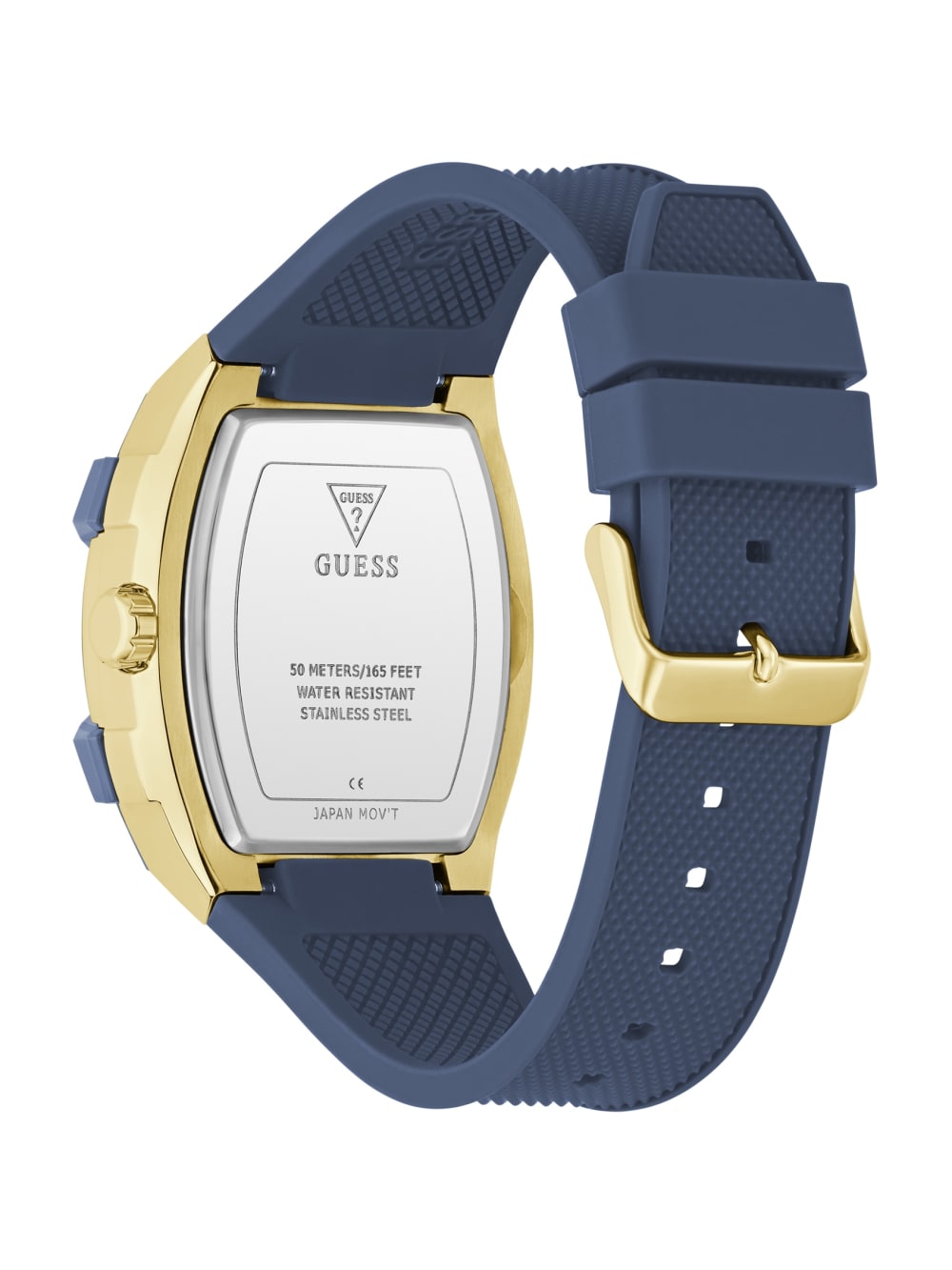 Gold-Tone and Blue Multifunctional Watch - Guess