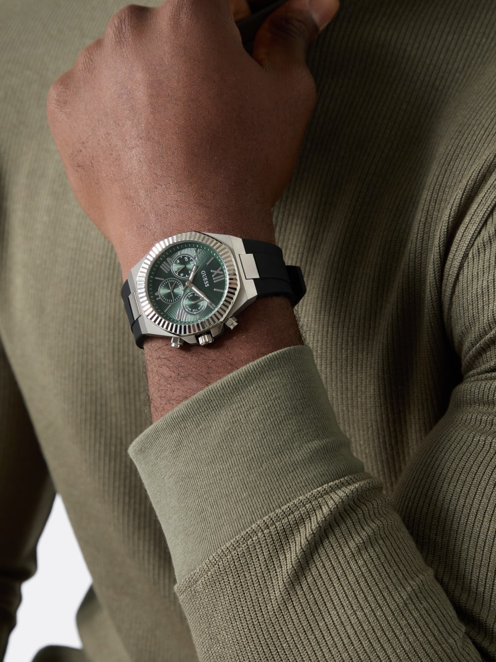 Silicone multi-fuction watch 44 mm - Guess