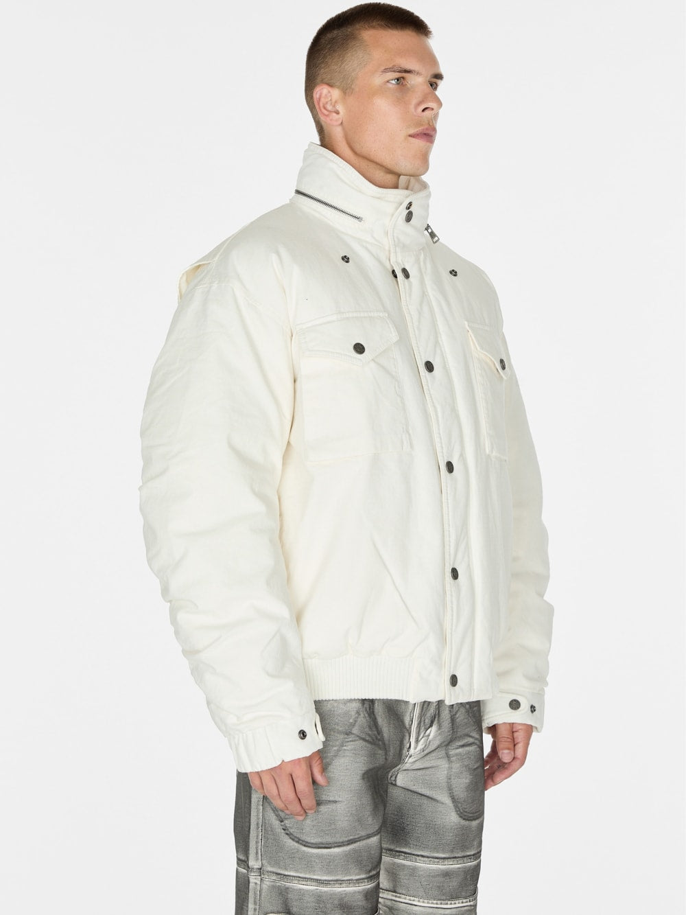cotton ripstop parka jacket - Guess