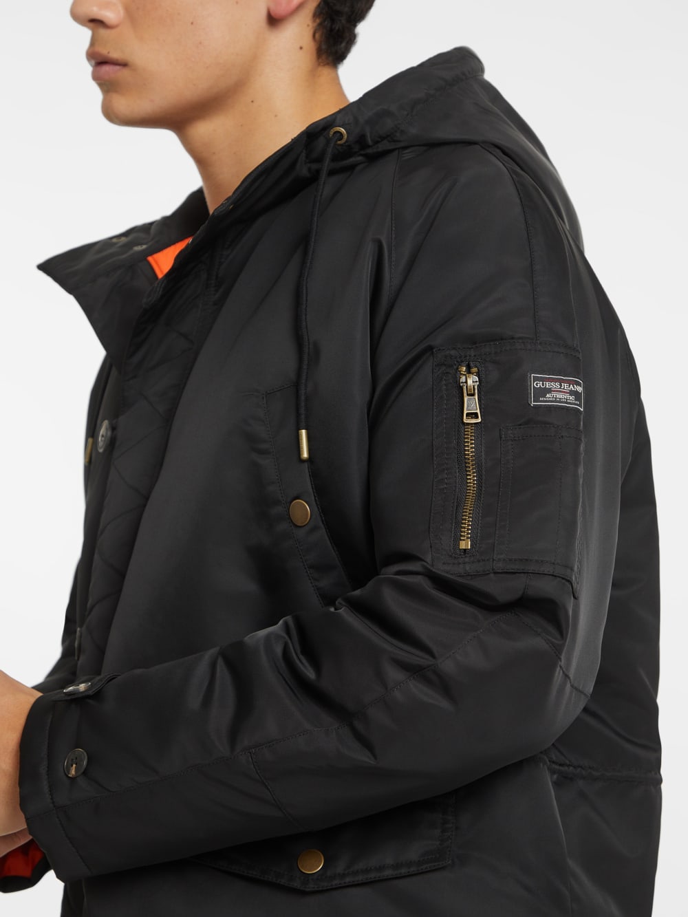 Hooded Nylon Parka - Guess