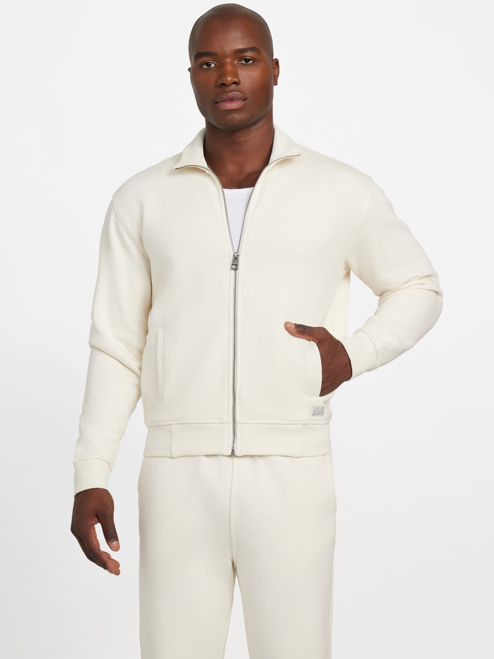 Eco 1981 Label Mock Neck Jacket - Guess