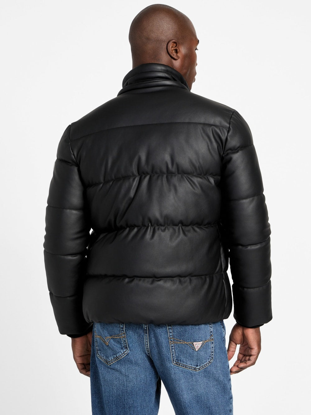 Eco Faux-Leather Puffer Jacket - Guess