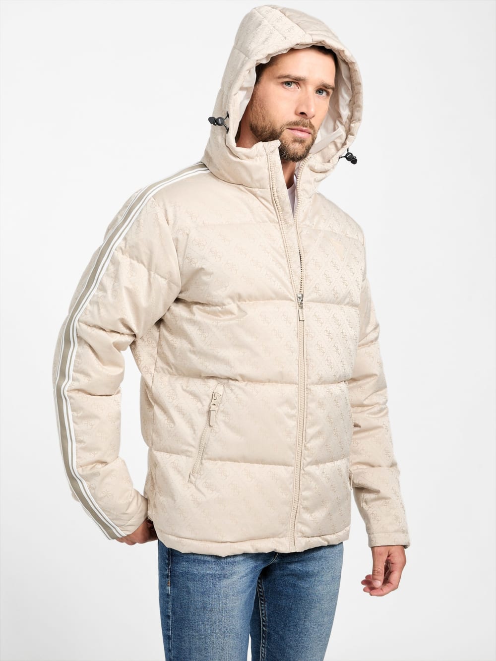 Eco Fusco Hooded Padded Jacket - Guess
