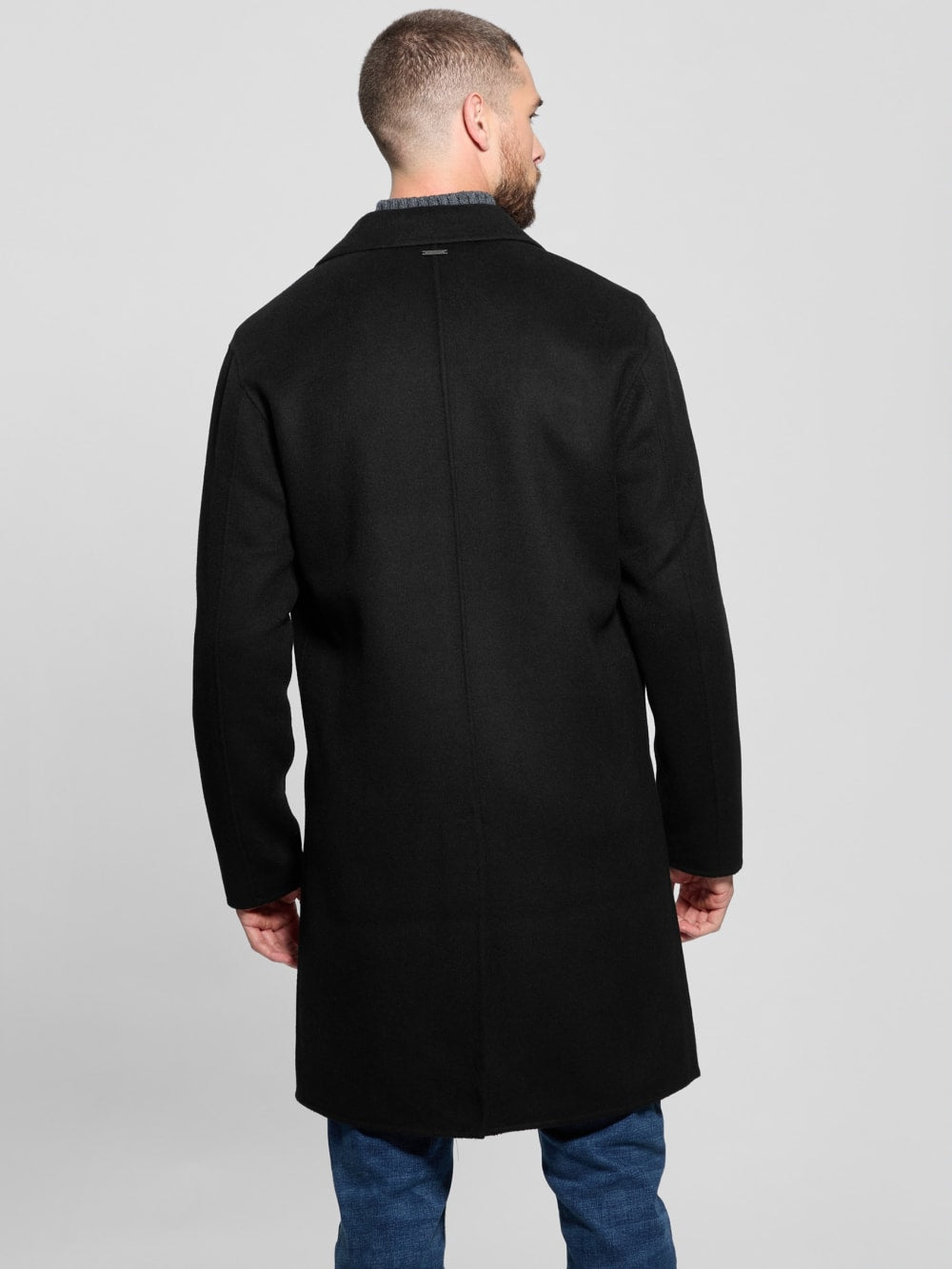 Wool-Blend Double-Breasted Coat - Guess