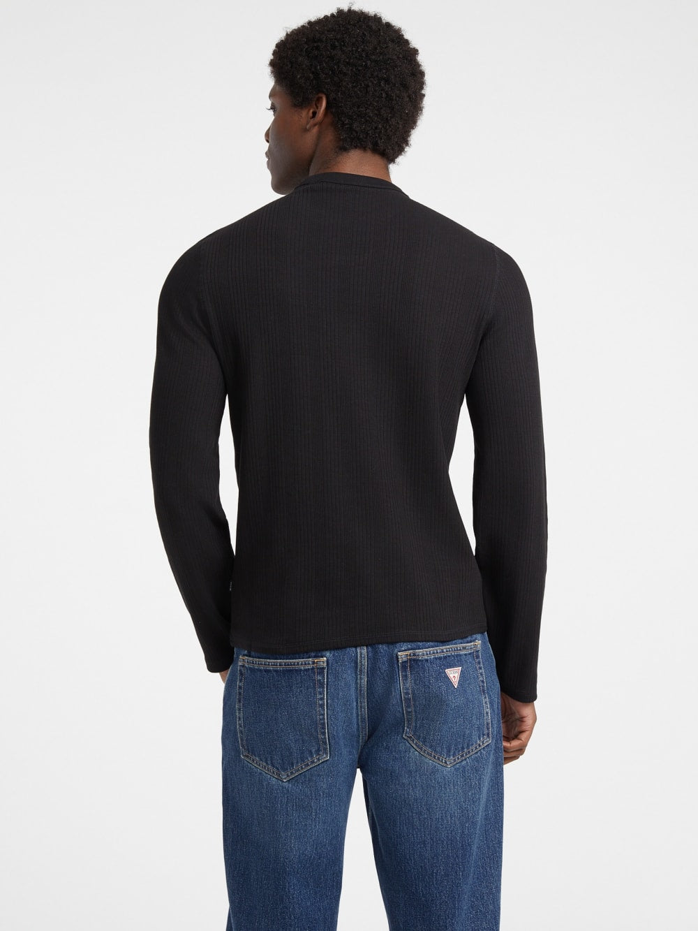 Slim Variegated Rib Tee - Guess
