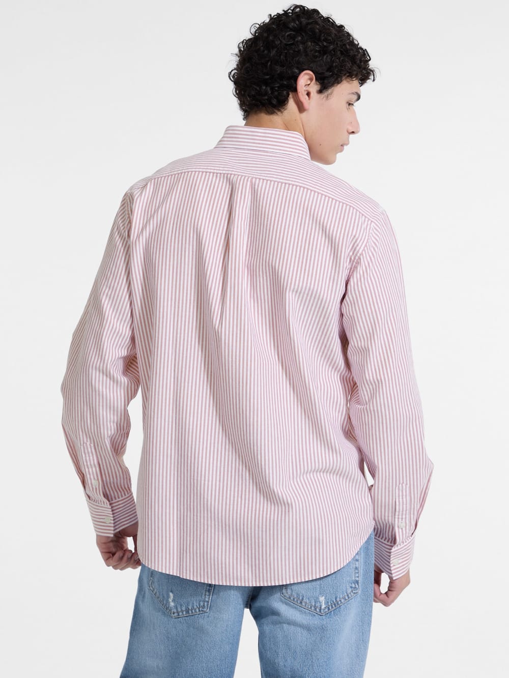 Striped Long-Sleeve Pocket Shirt - Guess