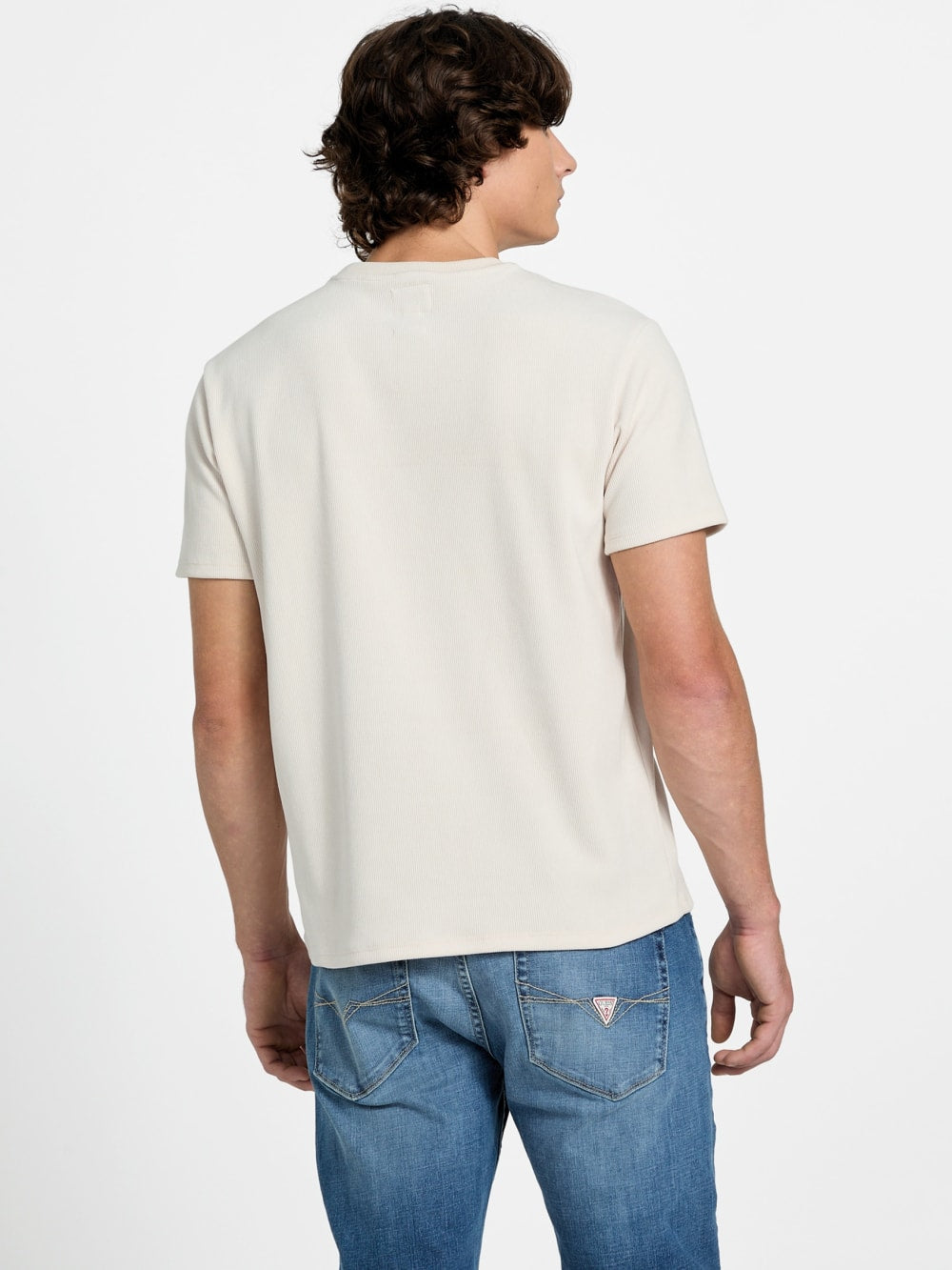 Eco Hawkins Triangle Label Tee - Guess