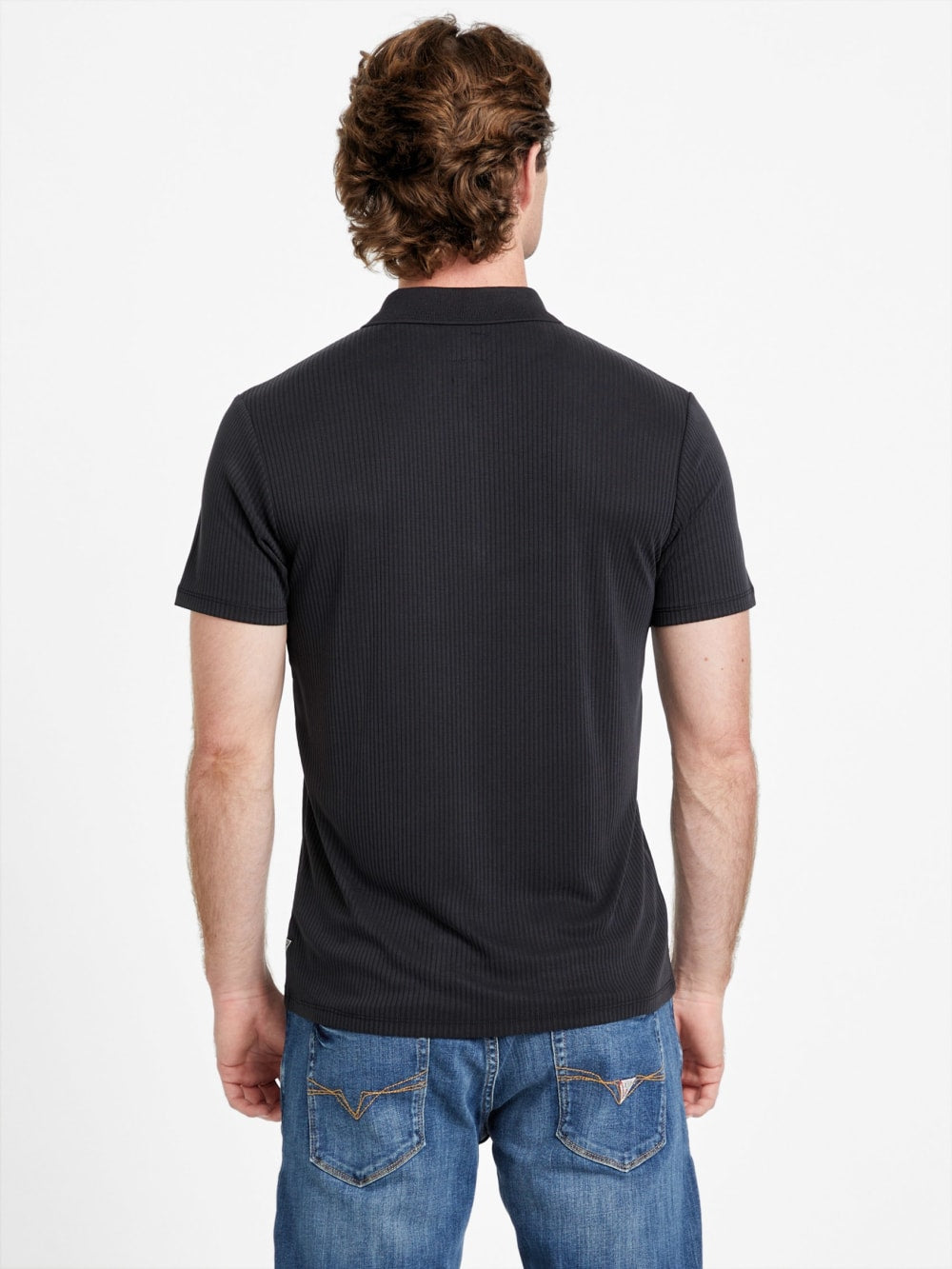 Union Rib Knit Polo - Guess