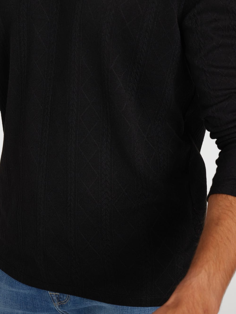Textured Knit Long-Sleeve Top - Guess