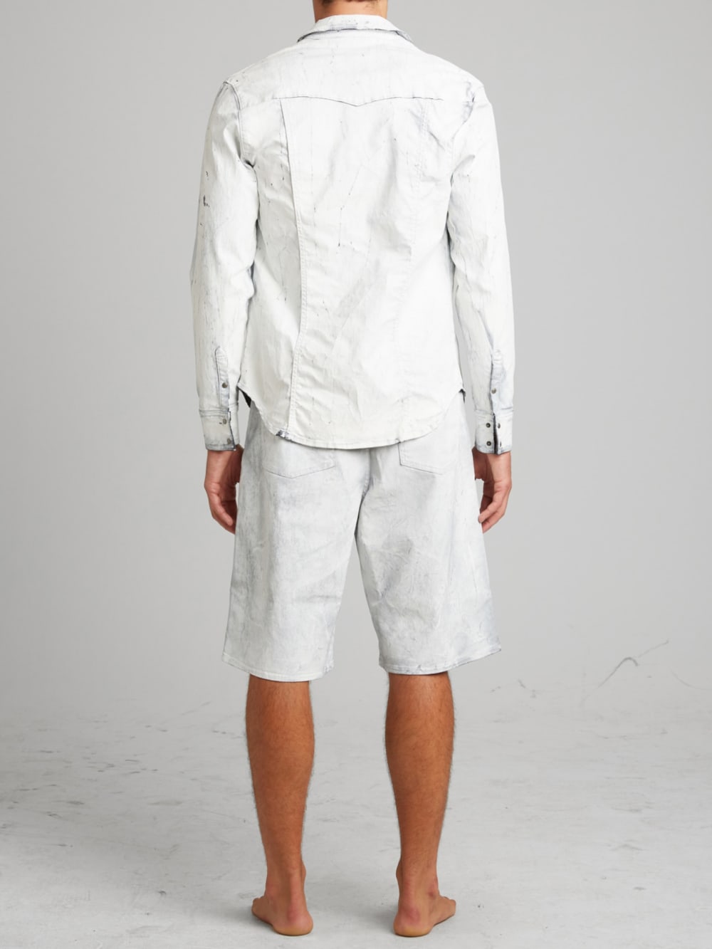 Painted Twill Shorts - Guess
