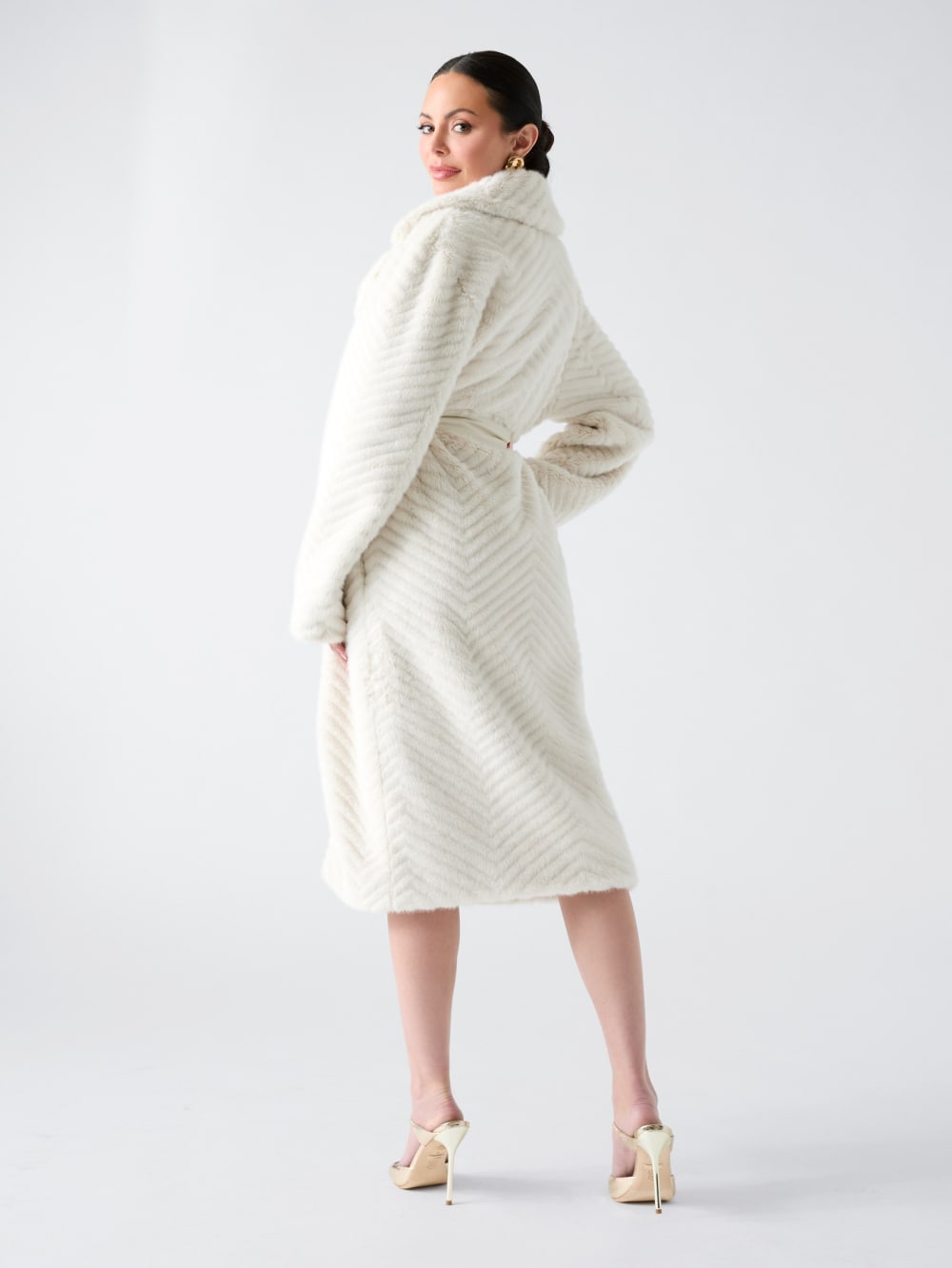 Claire Faux-Fur Coat - Guess