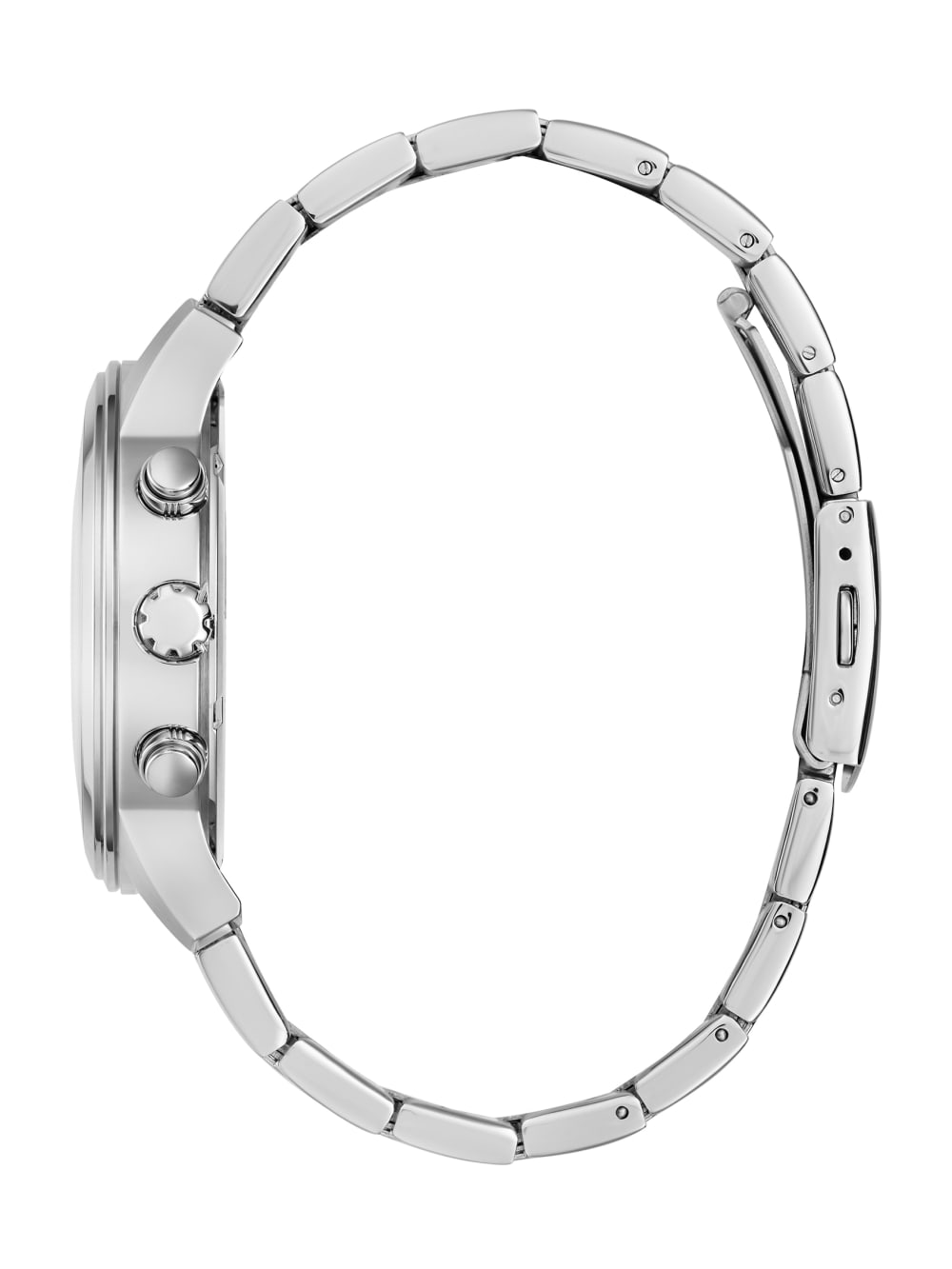 Silver-Tone and Blue Multifunction Watch - Guess
