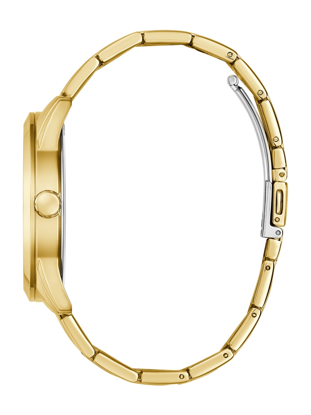 Gold-Tone and Black Analog Watch - Guess