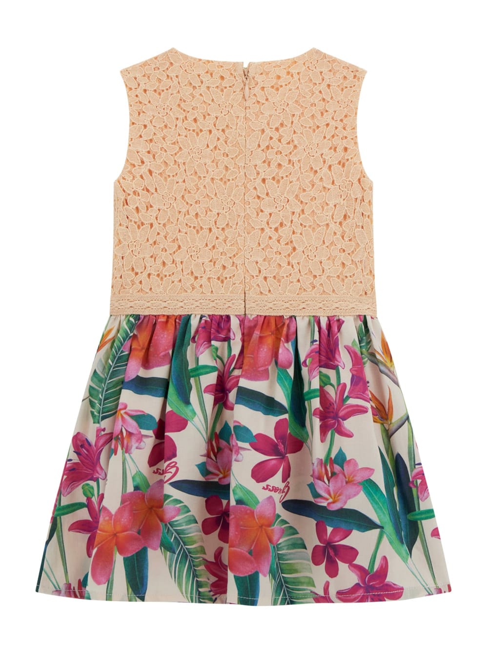 Lace and Tropical Floral Dress (2-7) - Guess