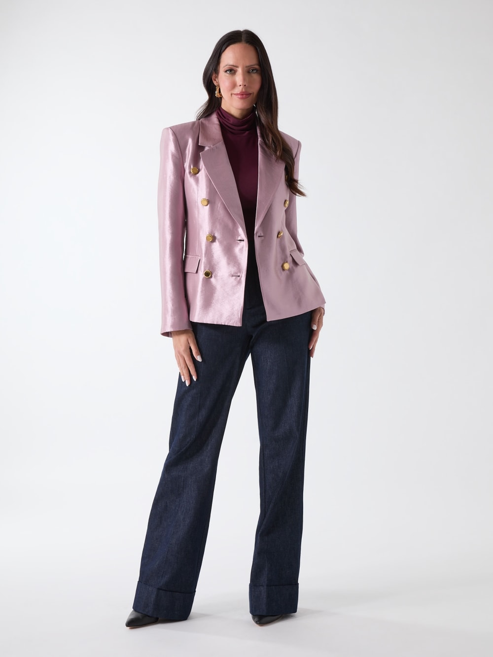 Eco Milla Double-Breasted Blazer - Guess
